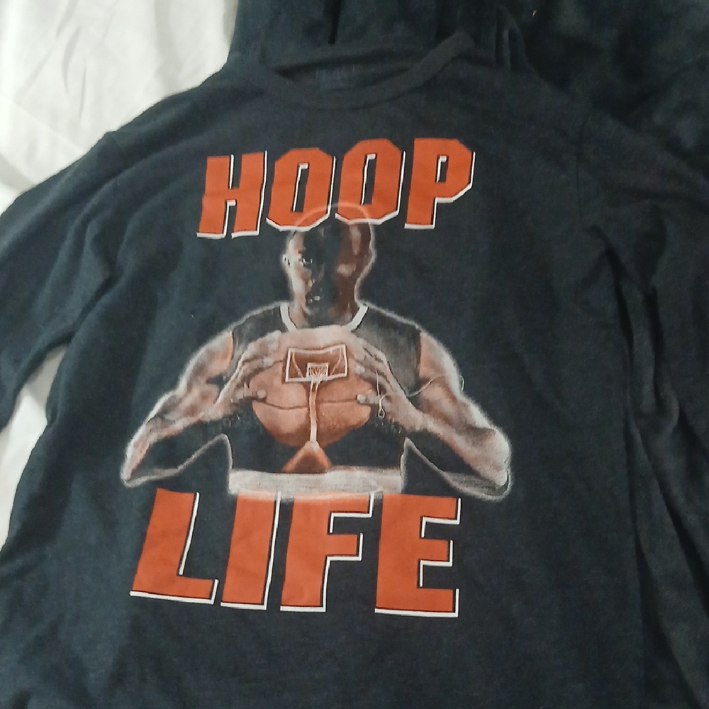 Kids Long Sleeve Hoop Life Shirt - Gray